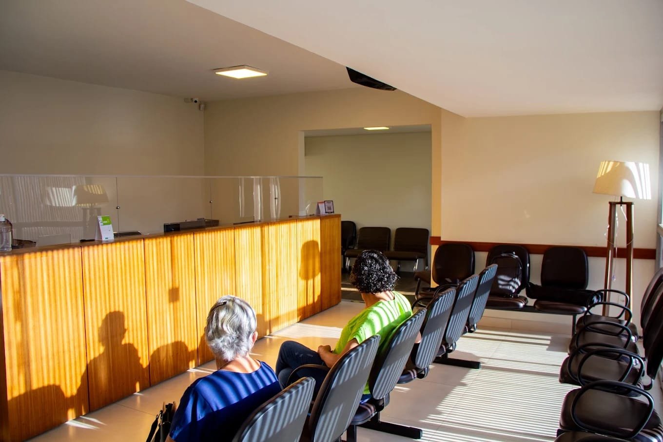 Recepção da Clínica Atom, em São Carlos